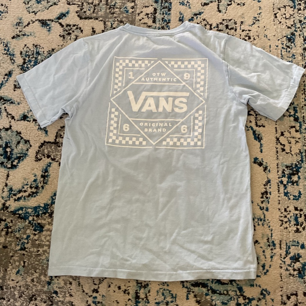 Vans T Shirt Light Blue Kids XL